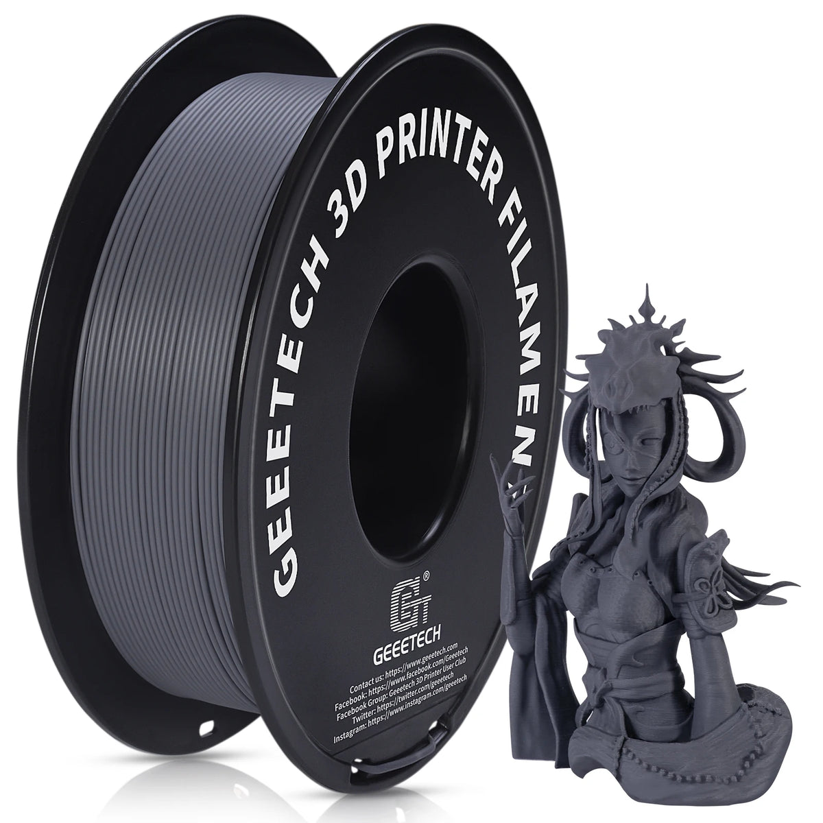 Geeetech 3d printer Filament Matte PLA Plastic 1kg 1.75mm,Tangle-Free, 3d printing consumables, vacuum packaging,fast shipping