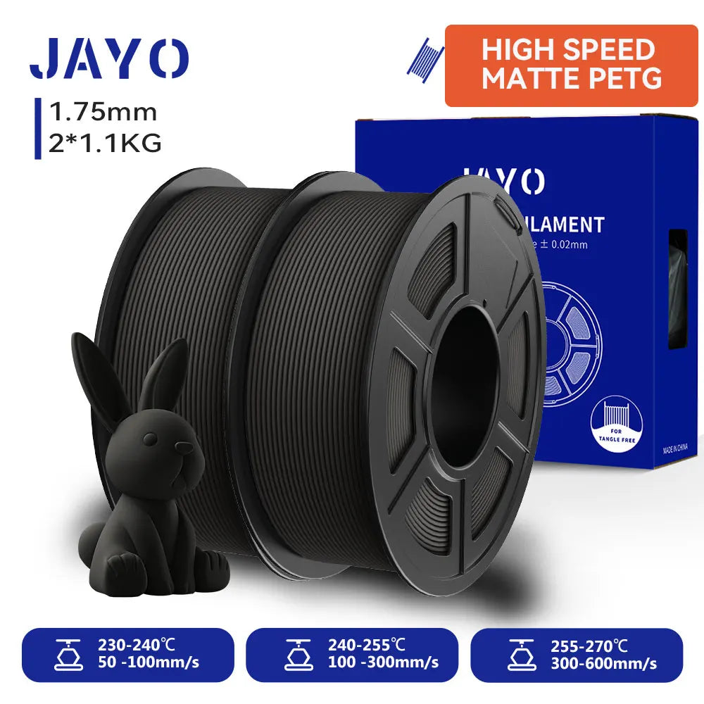 JAYO 3D Printer PLA/PETG/PLA+ /PLA META /SILK/ASB/TPU  Filament 1.75mm 2Roll 1.1KG/0.65KG 3D Printer Filament for 3D Printer