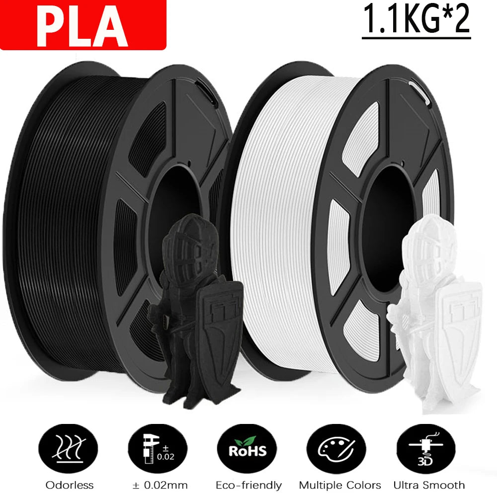 JAYO 3D Printer PLA/PETG/PLA PLUS /PLA META /SILK/ASB Filament  1.75mm 2Roll 1.1KG/0.65KG 3D Printer Filament for 3D Printer