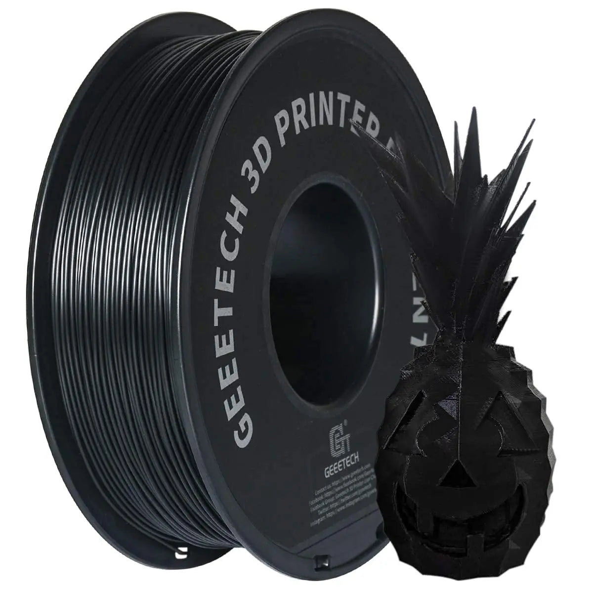 Geeetech ABS+3D Filament 1.75mm 1KG Plastic, 3D Printer Material, Tangle-Free, Non-Toxic, Vacuum Packaging White Black Red Blue