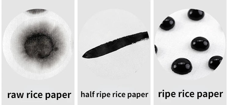 Long Rolling Thicken Rice Paper Raw Half-ripe Xuan paper Calligraphy Chinese Painting Creation Practice Papier White Rijstpapier