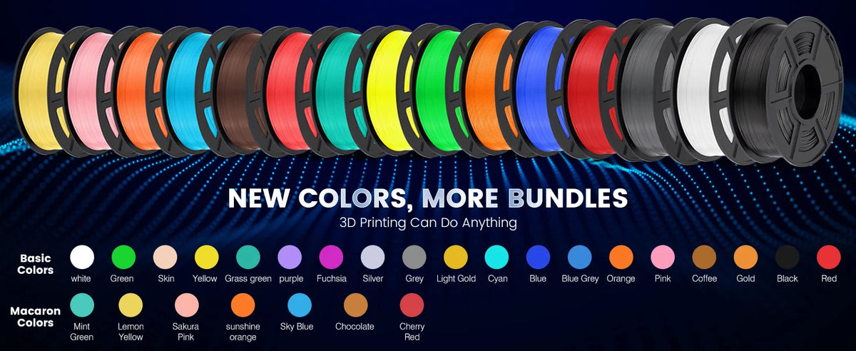 JAYO 3D Printer PLA/PETG/PLA+ /PLA META /SILK/ASB/TPU  Filament 1.75mm 2Roll 1.1KG/0.65KG 3D Printer Filament for 3D Printer