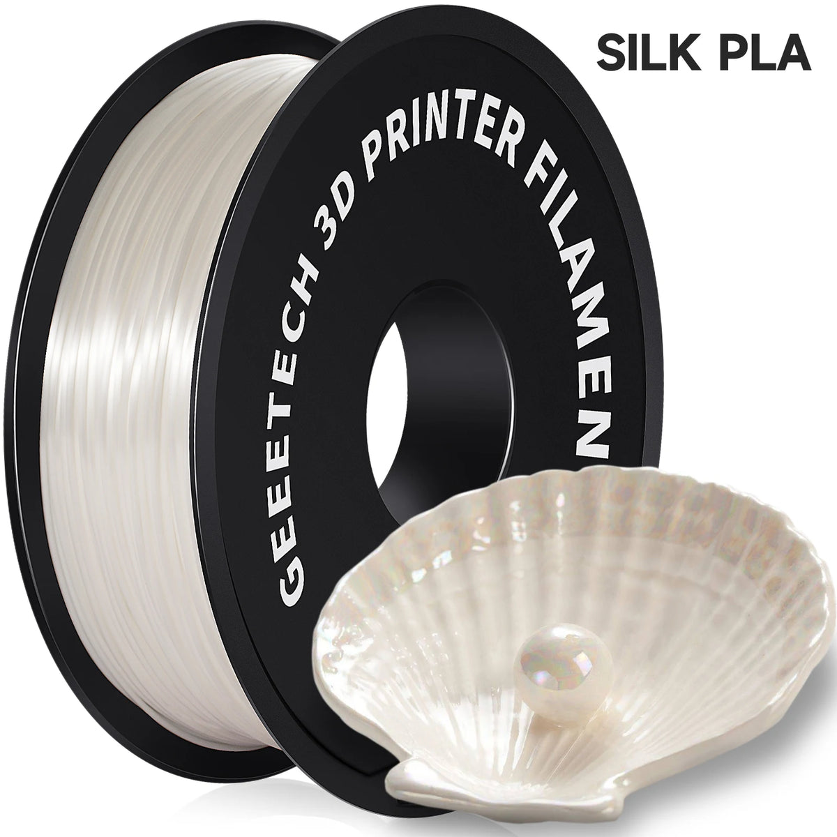 GEEETECH Silk PLA 3d Filament Wire 1kg 1.75mm Spool Wire 3D Printer Material 3D Print Refills, Fast Delivery Vacuum Package