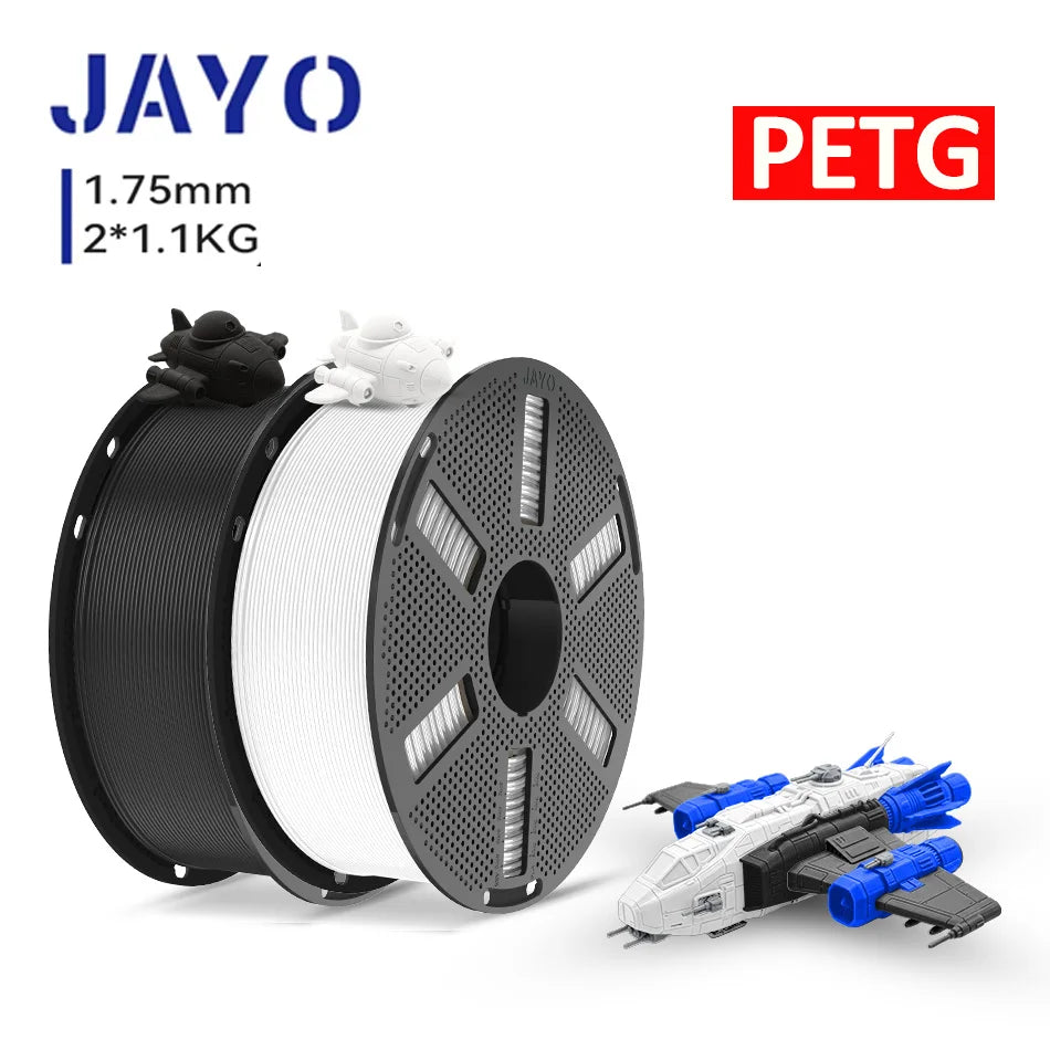 JAYO 3D Printer PLA/PETG/PLA PLUS /PLA META /SILK/ASB Filament  1.75mm 2Roll 1.1KG/0.65KG 3D Printer Filament for 3D Printer