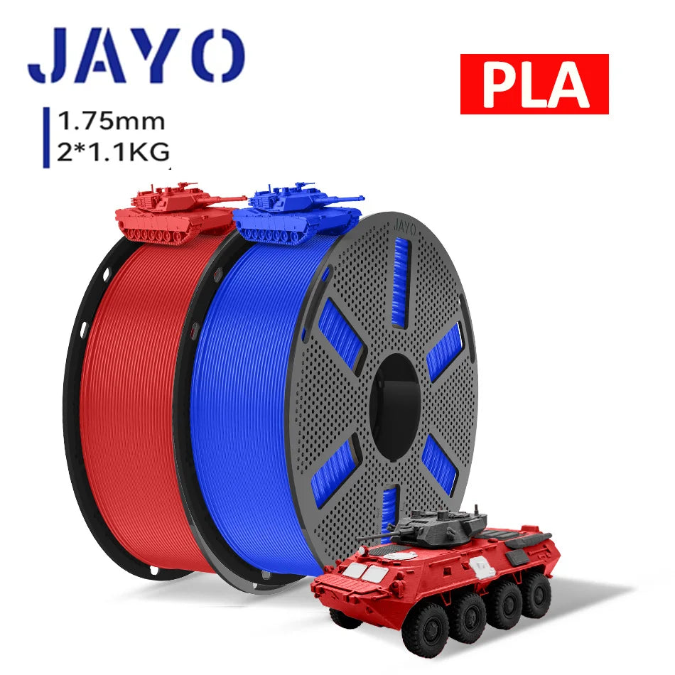 JAYO 3D Printer PLA/PETG/PLA+ /PLA META /SILK/ASB/TPU  Filament 1.75mm 2Roll 1.1KG/0.65KG 3D Printer Filament for 3D Printer