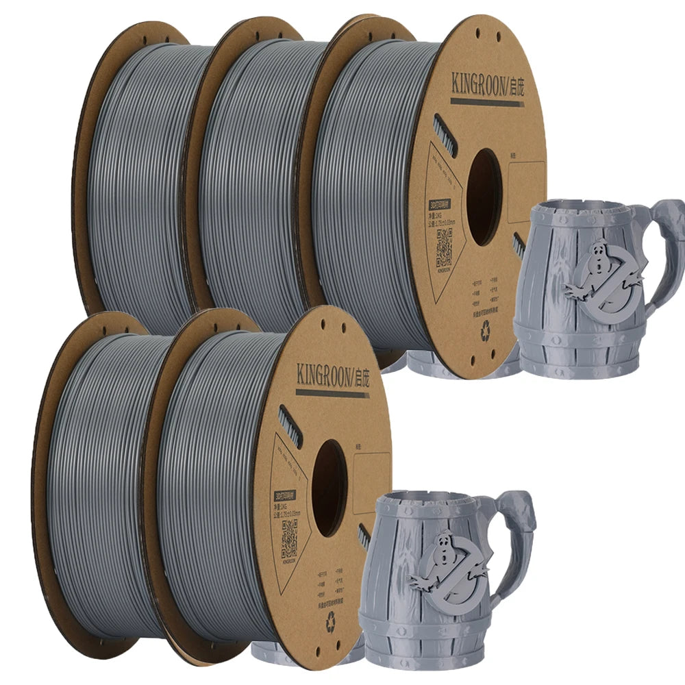 KINGROON PLA Filament 1.75mm 3D Printer Filament 5/10Rolls 3D Printing Plastic Material 100% No Bubble for FDM 3D Printer MIX