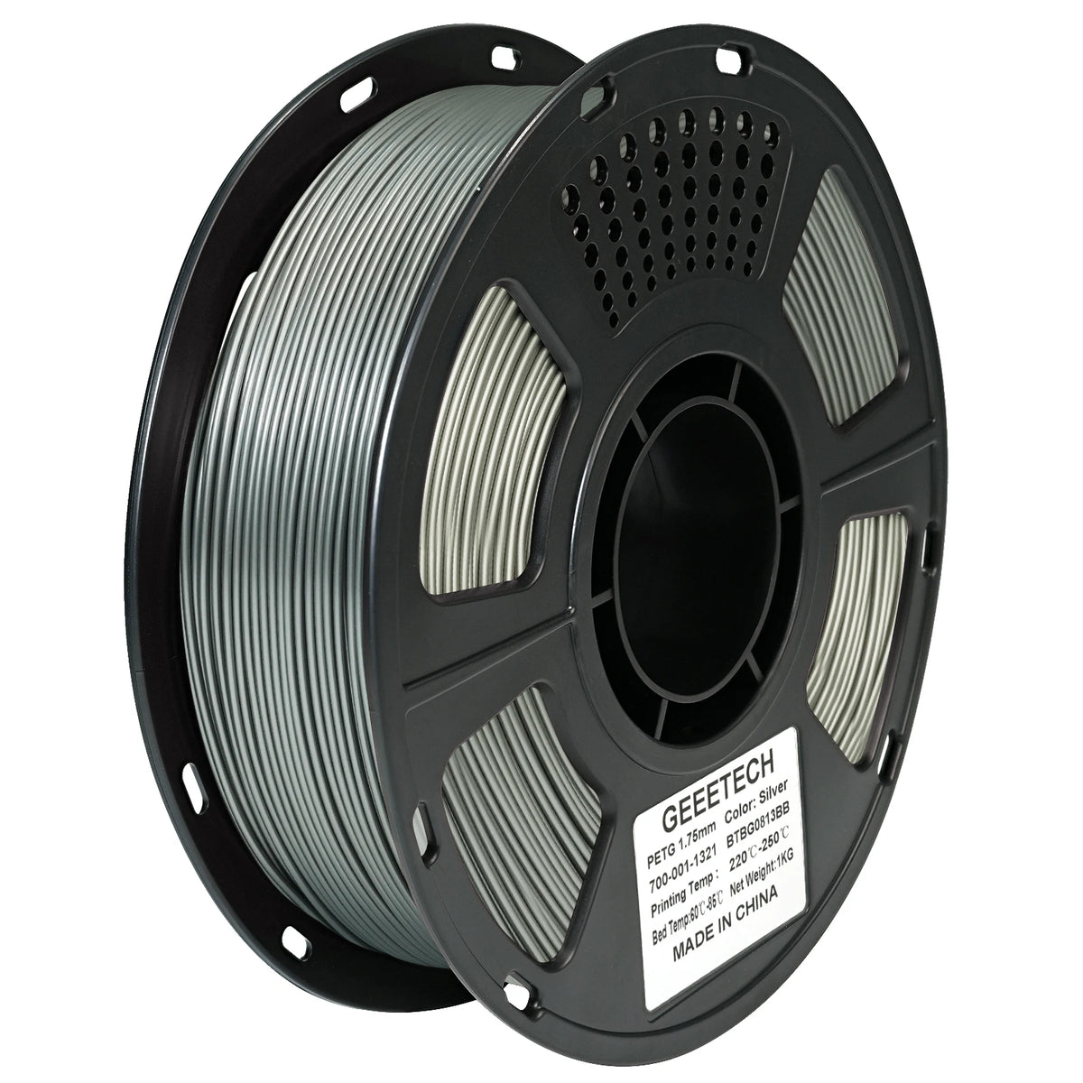 GEEETECH 1kg 1.75mm 1KG(2.2LBS) Pure PETG, 3D Printer Filament, Vacuum Packaging, Tangle-Free, 3D Printing Materials